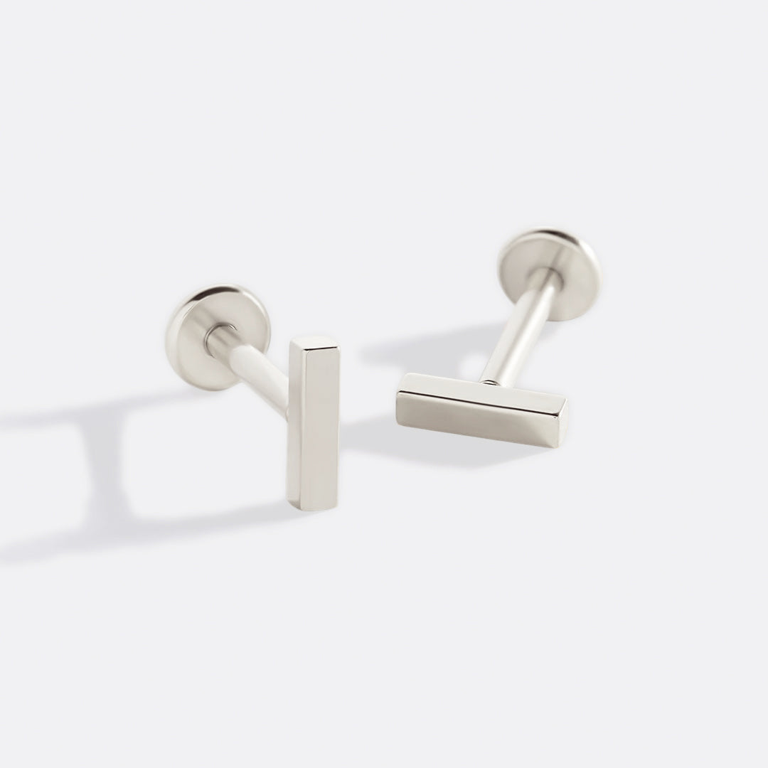 Mint & Lily Little Bar Sleeper Flatback Earrings | 16g