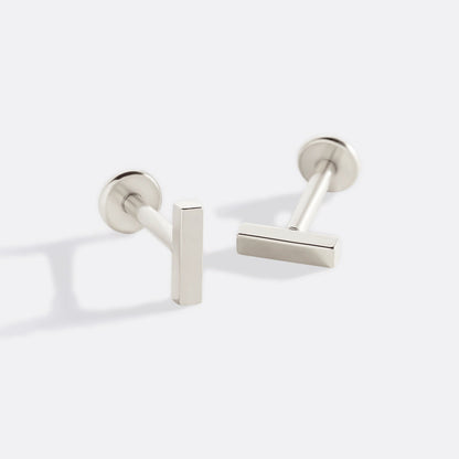 Mint & Lily Little Bar Sleeper Flatback Earrings | 16g