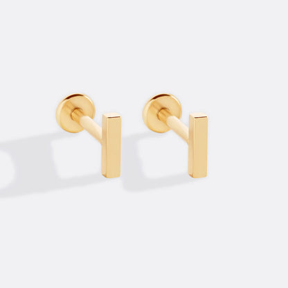 Mint & Lily Little Bar Sleeper Flatback Earrings | 16g
