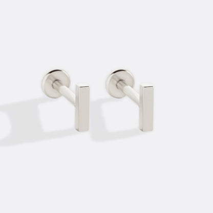 Mint & Lily Little Bar Sleeper Flatback Earrings | 16g