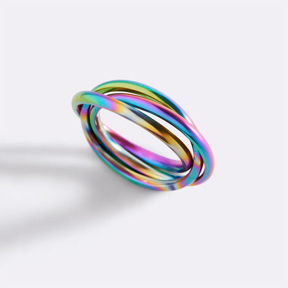 Mint & Lily Dainty Interlocking Fidget Ring