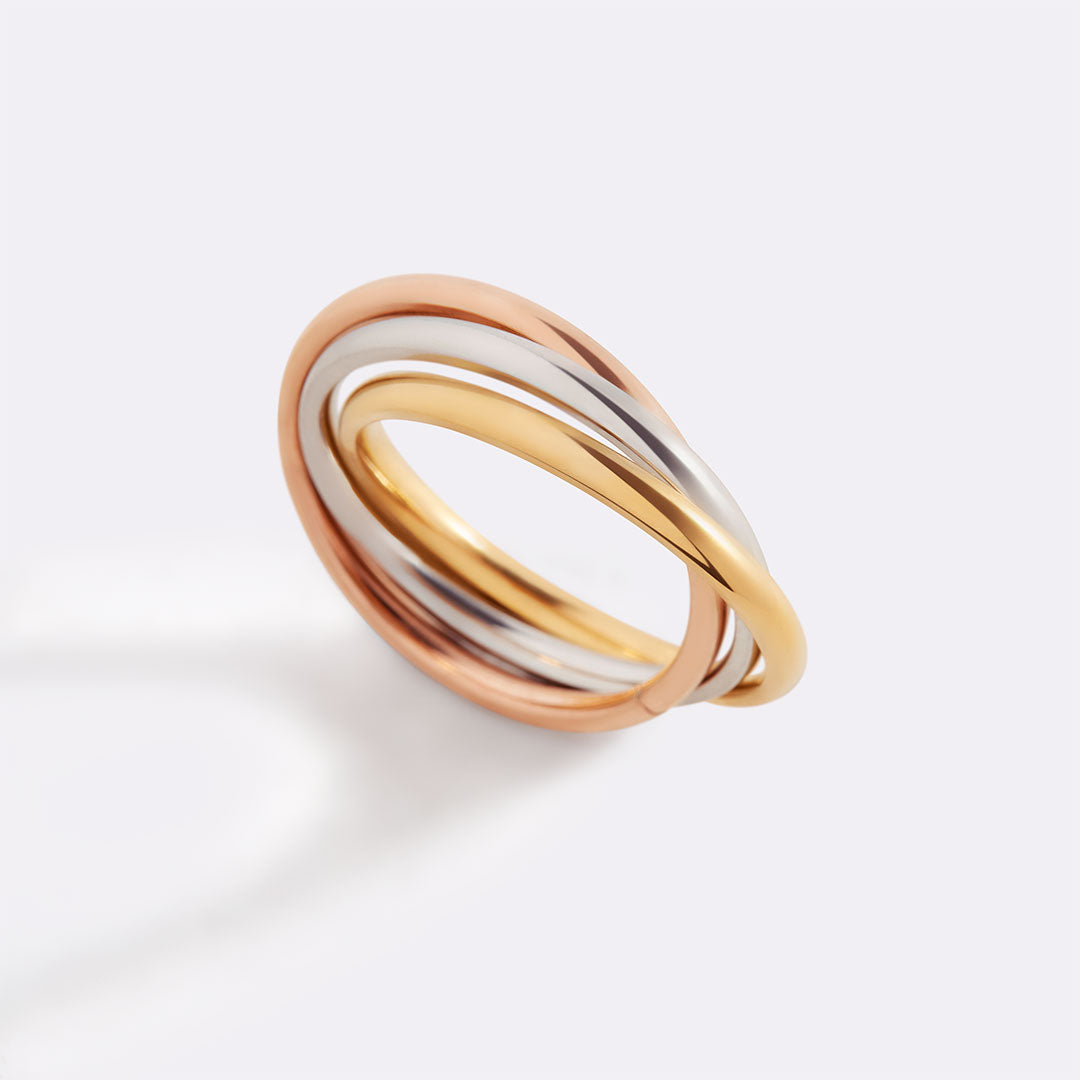 Mint & Lily Dainty Interlocking Fidget Ring