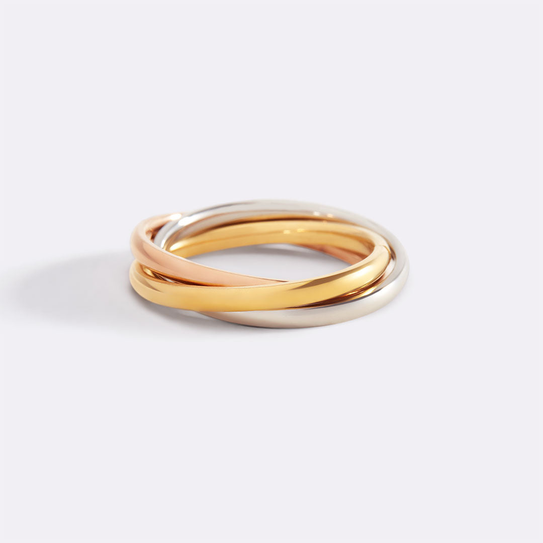 Mint & Lily Dainty Interlocking Fidget Ring