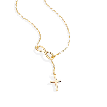 Mint & Lily Infinity Cross Pendant Necklace