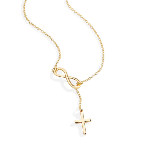 Mint & Lily Infinity Cross Pendant Necklace