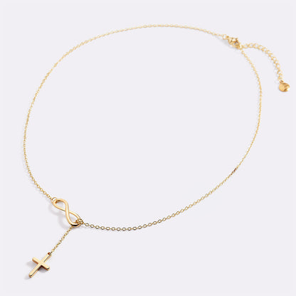 Mint & Lily Infinity Cross Pendant Necklace