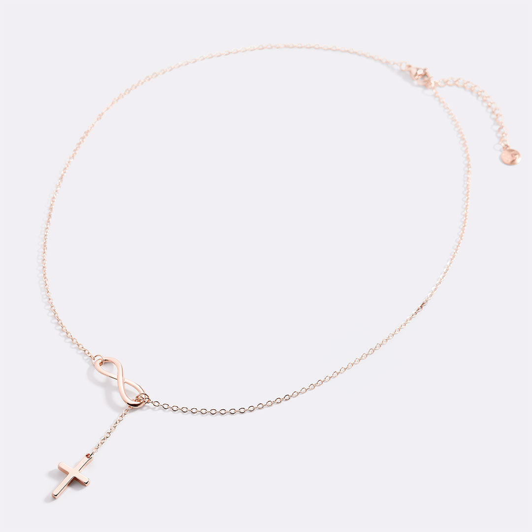 Mint & Lily Infinity Cross Pendant Necklace