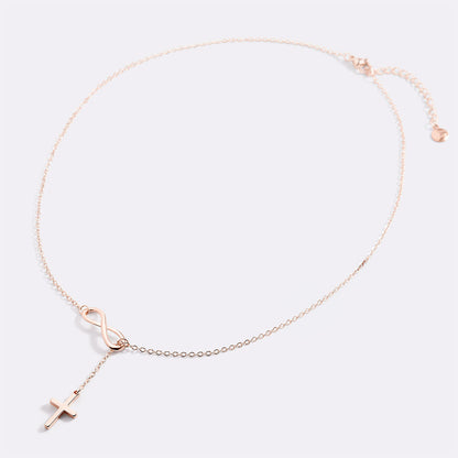 Mint & Lily Infinity Cross Pendant Necklace