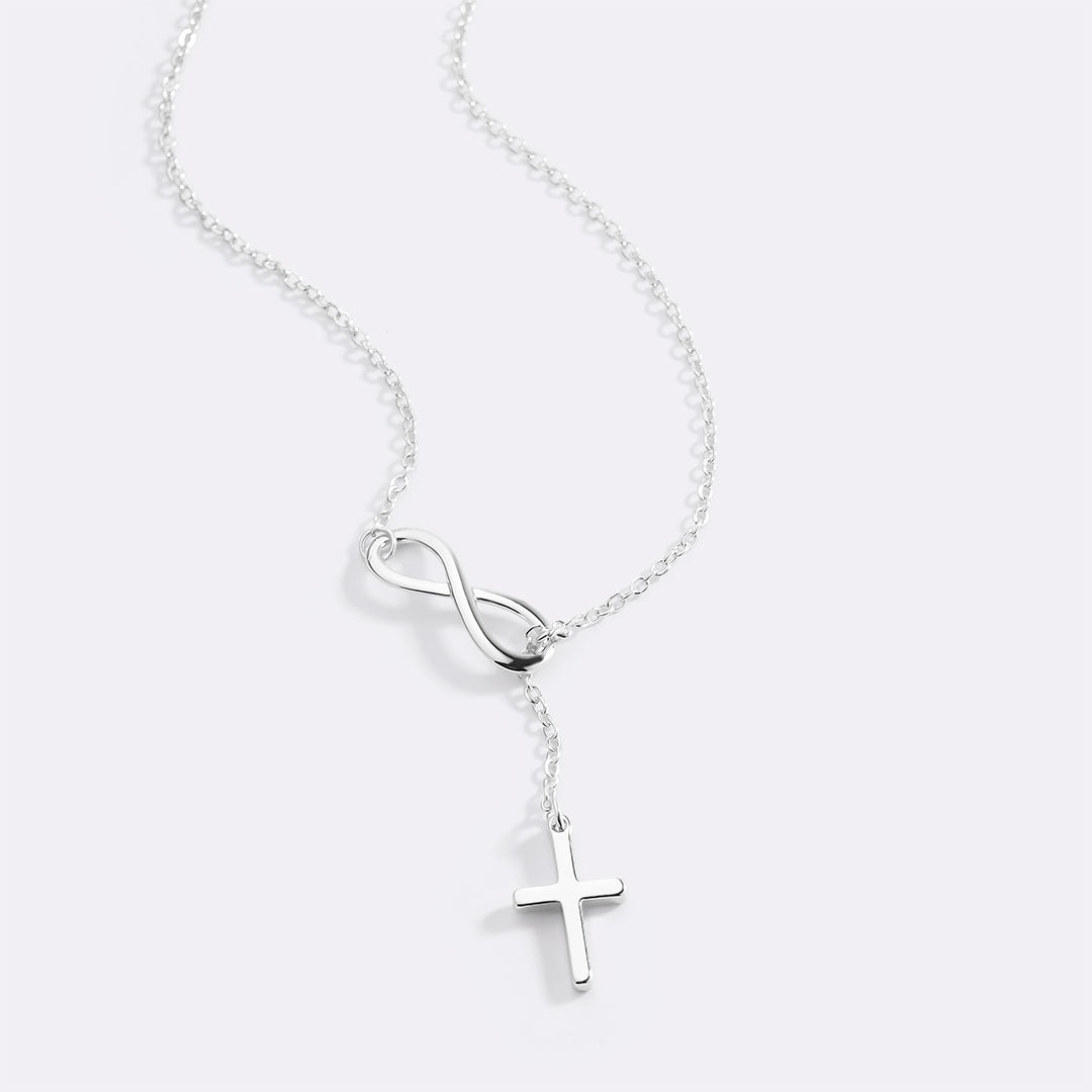 Mint & Lily Infinity Cross Pendant Necklace