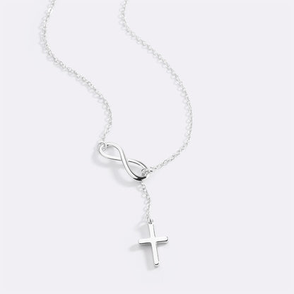 Mint & Lily Infinity Cross Pendant Necklace