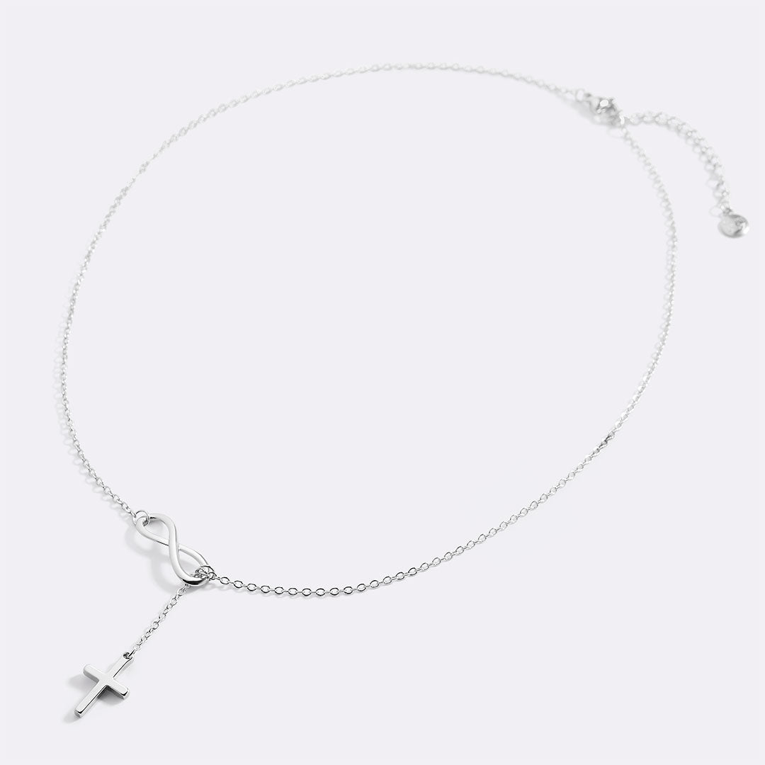 Mint & Lily Infinity Cross Pendant Necklace