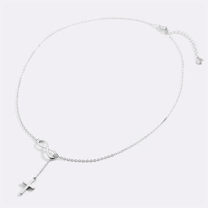 Mint & Lily Infinity Cross Pendant Necklace