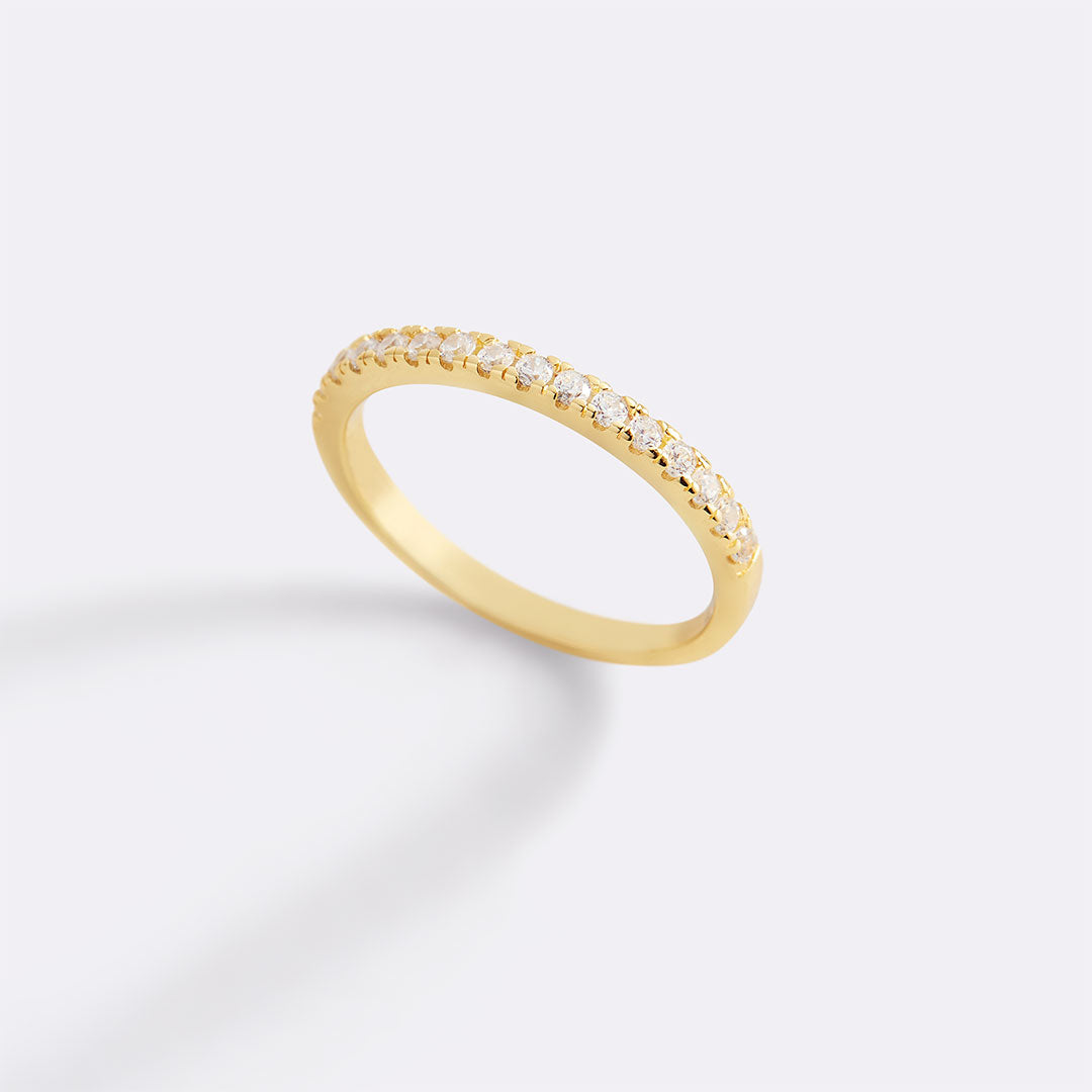 Mint & Lily Micro Pavé Eternity Stacking Ring