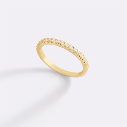 Mint & Lily Micro Pavé Eternity Stacking Ring