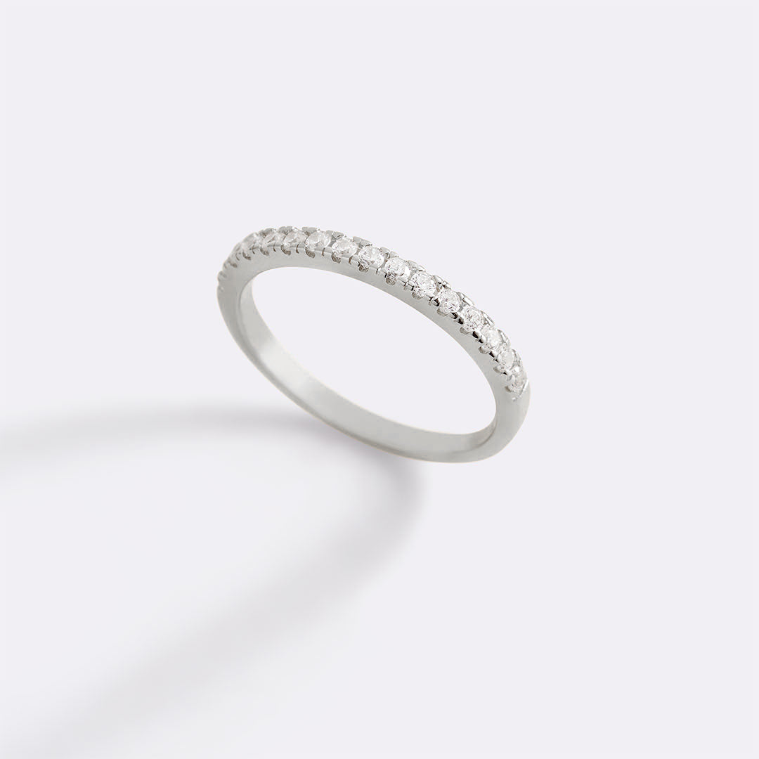 Mint & Lily Micro Pavé Eternity Stacking Ring