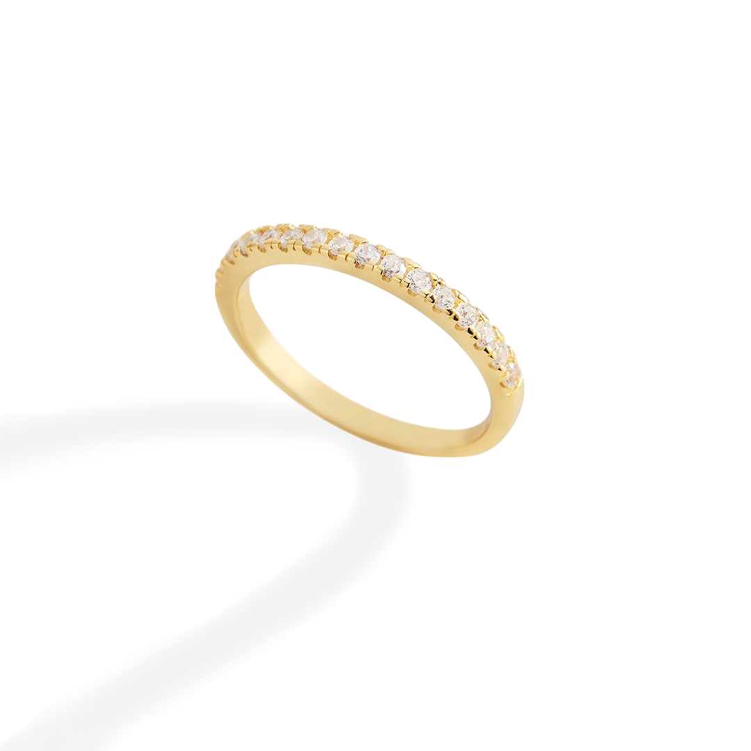 Mint & Lily Micro Pavé Eternity Stacking Ring