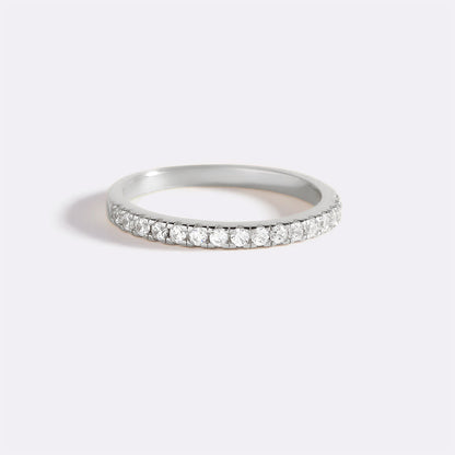 Mint & Lily Micro Pavé Eternity Stacking Ring