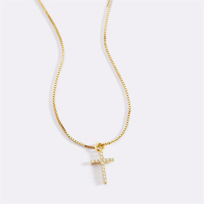 Mint & Lily Pave Cross Necklace