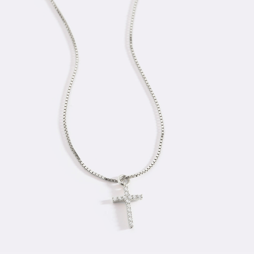 Mint & Lily Pave Cross Necklace