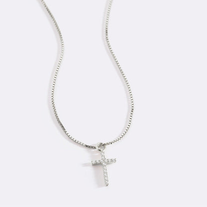 Mint & Lily Pave Cross Necklace