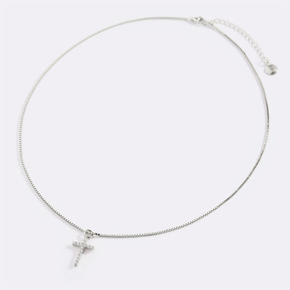 Mint & Lily Pave Cross Necklace