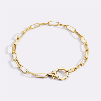 Mint & Lily Mint Paperclip Bracelet