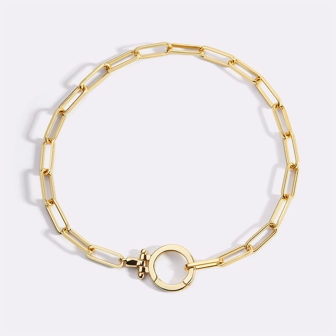 Mint & Lily Mint Paperclip Bracelet