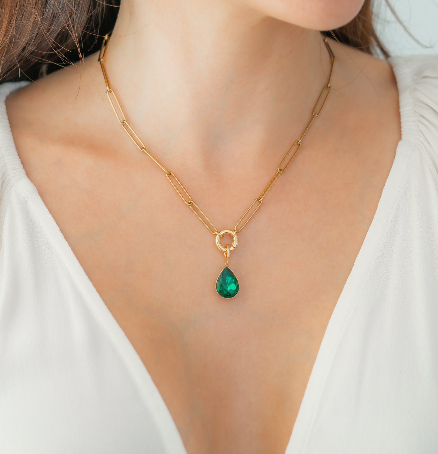 Mint & Lily Teardrop Birthstone Charm