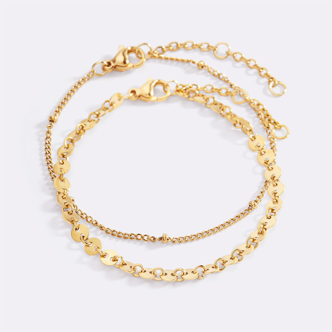 Mint & Lily Poppy Stacking Bracelet Set