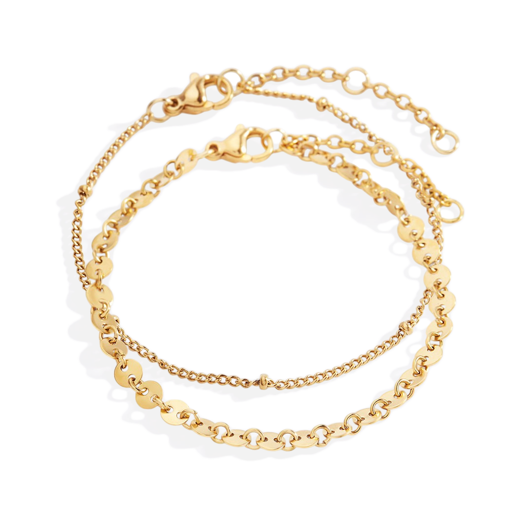 Mint & Lily Poppy Stacking Bracelet Set
