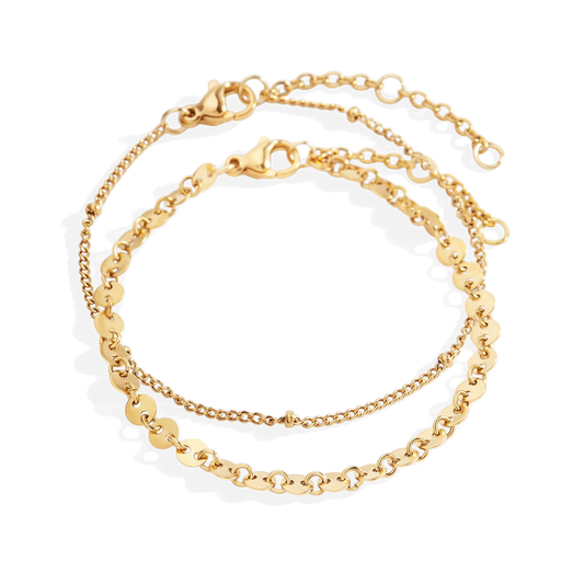 Mint & Lily Poppy Stacking Bracelet Set