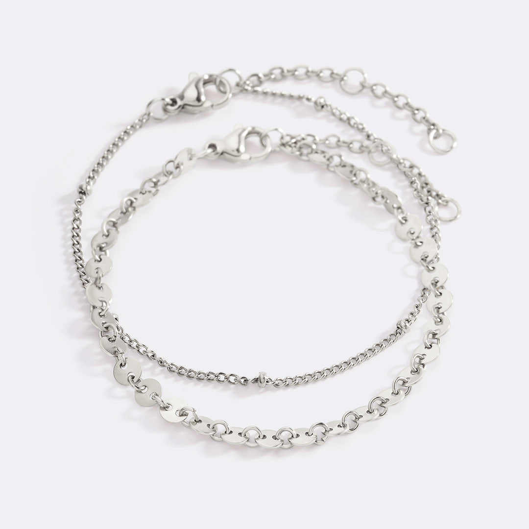 Mint & Lily Poppy Stacking Bracelet Set