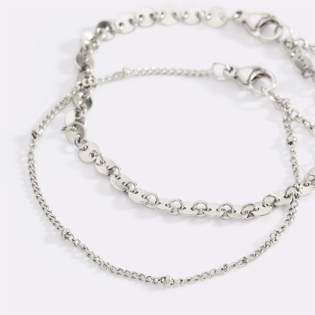 Mint & Lily Poppy Stacking Bracelet Set