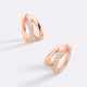 18k Rose Gold Over Sterling Silver