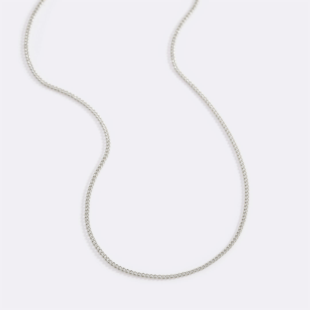 Mint & Lily Italian Milano Sterling Silver Adjustable Chain Necklace