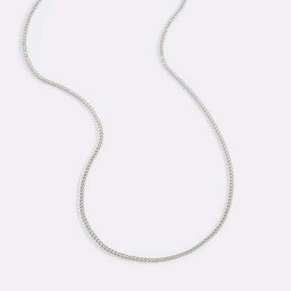 Mint & Lily Italian Milano Sterling Silver Adjustable Chain Necklace