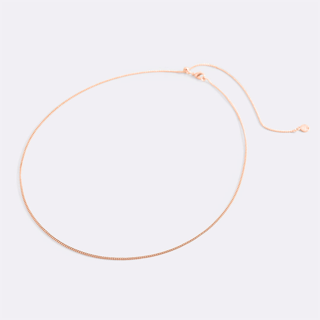 Mint & Lily Italian Milano Sterling Silver Adjustable Chain Necklace