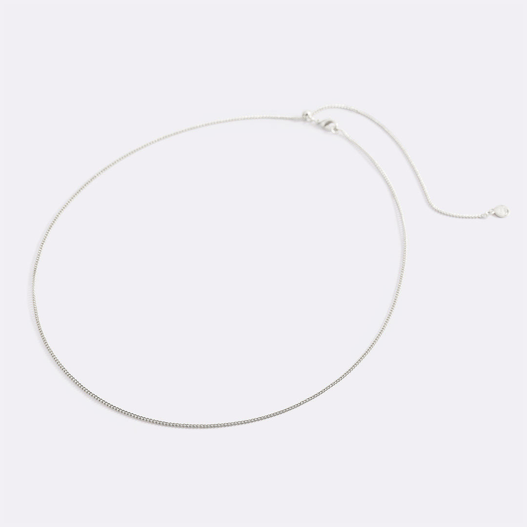 Mint & Lily Italian Milano Sterling Silver Adjustable Chain Necklace
