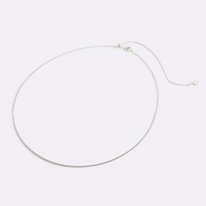 Mint & Lily Italian Milano Sterling Silver Adjustable Chain Necklace