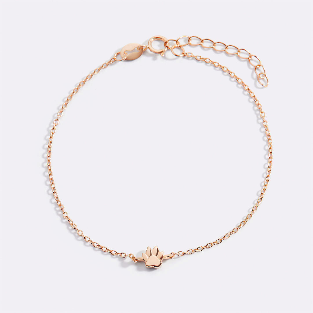 Mint & Lily Tiny Pawprint Bracelet