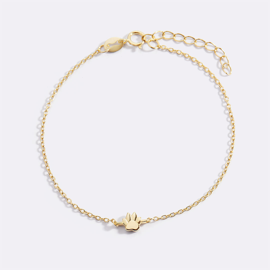 Mint & Lily Tiny Pawprint Bracelet