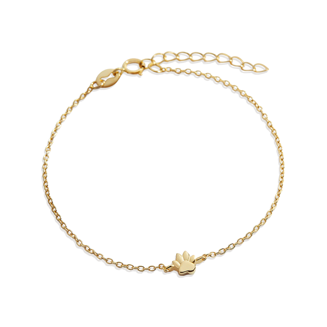 Mint & Lily Tiny Pawprint Bracelet