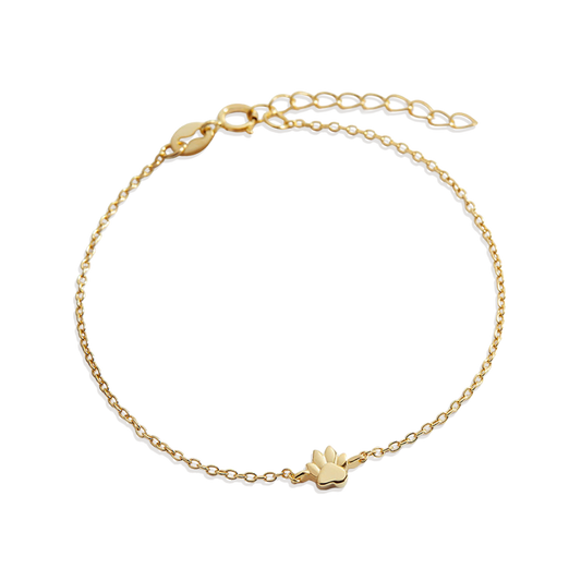 Mint & Lily Tiny Pawprint Bracelet