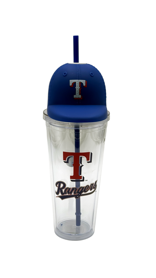 Texas Rangers MLB Helmet Lid 24oz Sipper