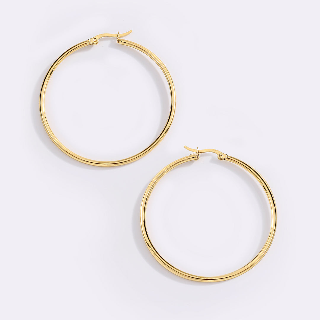 Mint & Lily Lynette Large Hoop Earrings