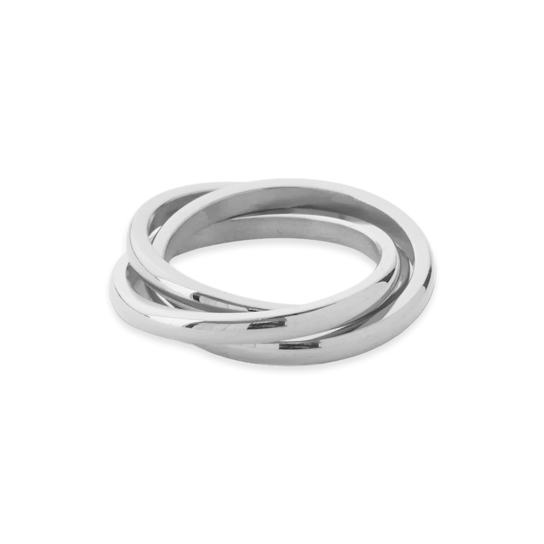 Mint & Lily Dainty Interlocking Fidget Ring