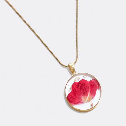 Mint & Lily Pressed Birth Flower Necklace