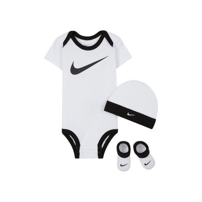 Nike Baby Bodysuit, Hat And Booties 3-Pc Box Set Hats