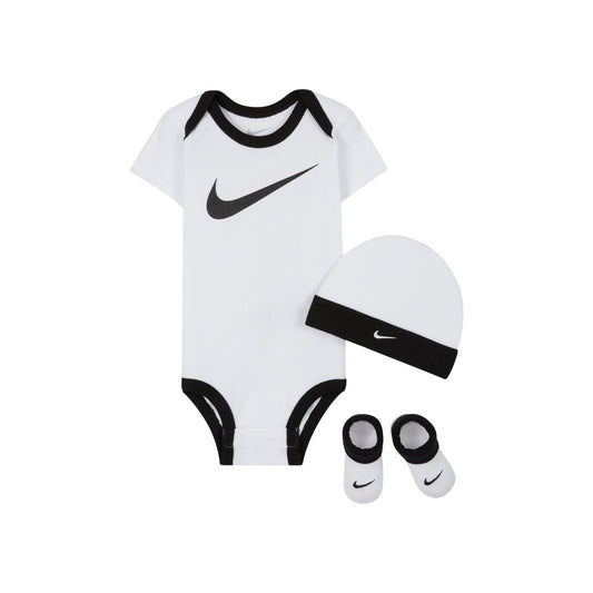 Nike Baby Bodysuit, Hat And Booties 3-Pc Box Set Hats