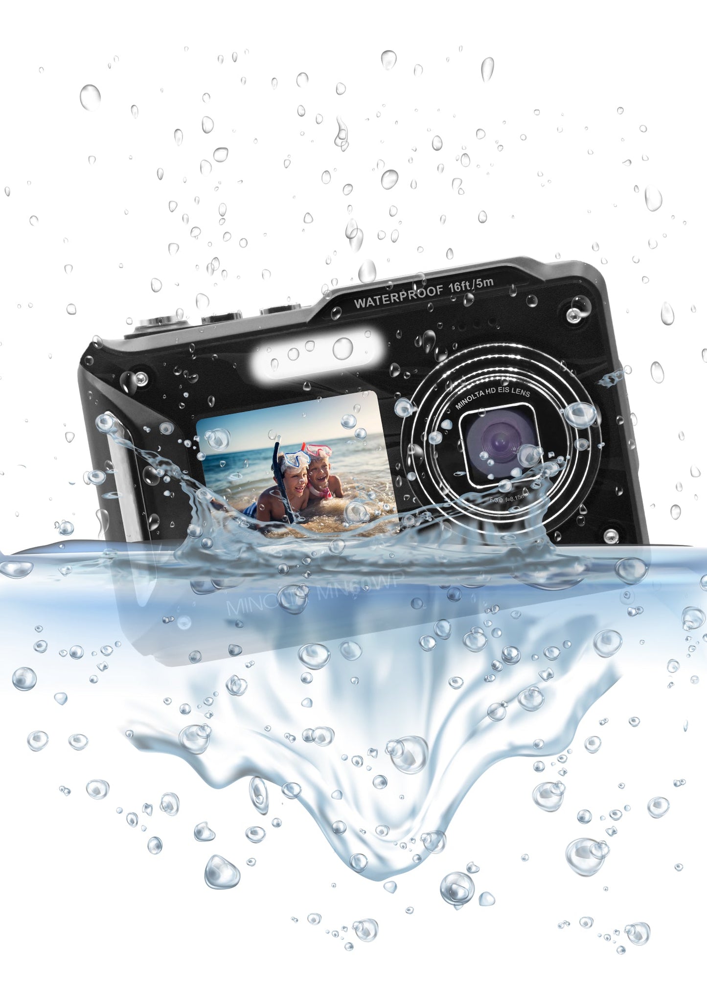 MN60WP 48MP / 4K Ultra HD Dual Screen Waterproof Camera